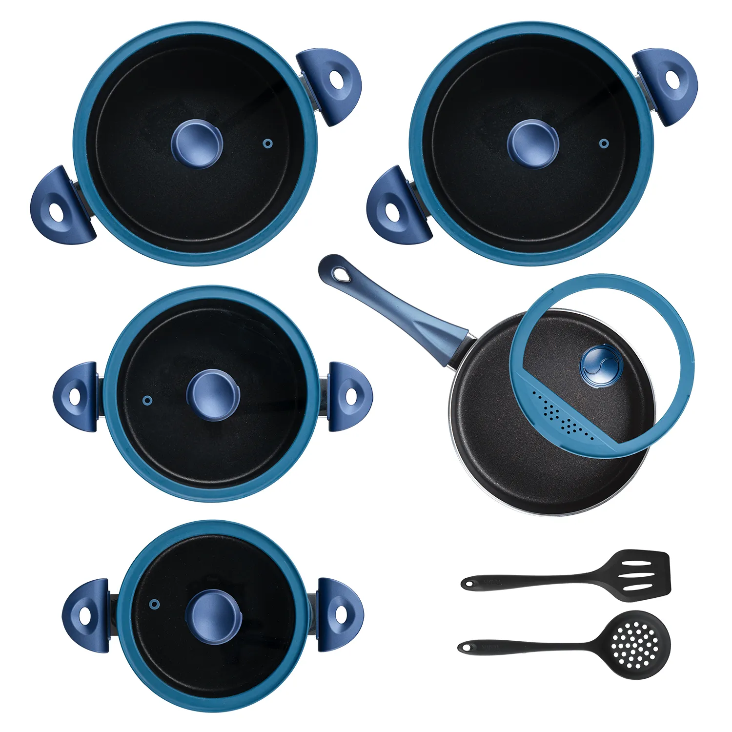 سرویس-قابلمه-و-تابه-۱۲-پارچه-گرانیتی-تیارا-مدل-Selin-Blue
